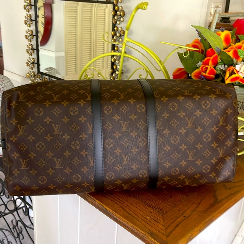 Authentic Louis Vuitton Macassar Keepall 55 - Picture 10 of 15